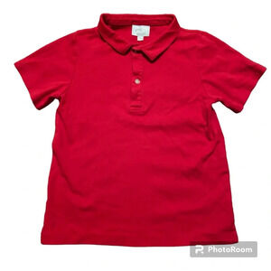 Little English Boys Size 10 Red Polo Shirt 100% Pima Cotton Casual Comfortable